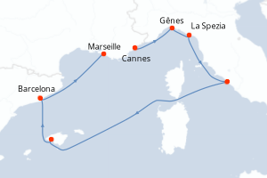 Itinéraire : Méditerranée & mers adjacentes