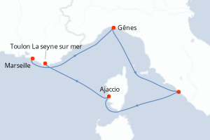 Itinéraire : Méditerranée & mers adjacentes