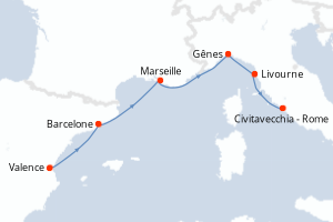 Itinéraire : Méditerranée & mers adjacentes