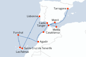 Itinéraire : Europe du Nord & Atlantique NE