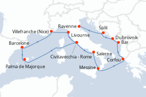 Itinéraire : Méditerranée & mers adjacentes