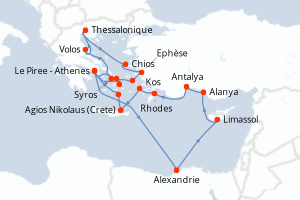 Itinéraire : Méditerranée & mers adjacentes