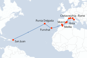 Itinéraire : Méditerranée & mers adjacentes
