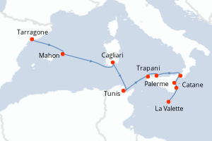 Itinéraire : Méditerranée & mers adjacentes