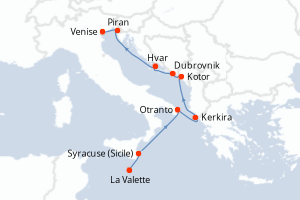 Itinéraire : Méditerranée & mers adjacentes