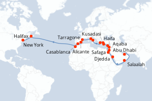 Itinéraire : Méditerranée & mers adjacentes