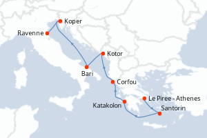 Itinéraire : Méditerranée & mers adjacentes