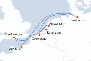 Itinéraire : Europe du Nord & Atlantique NE