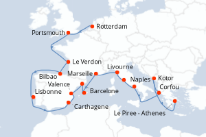 Itinéraire : Méditerranée & mers adjacentes