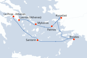 Itinéraire : Méditerranée & mers adjacentes