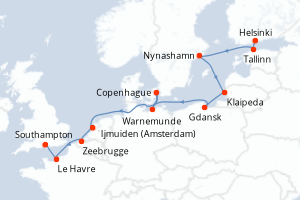 Itinéraire : Europe du Nord & Atlantique NE