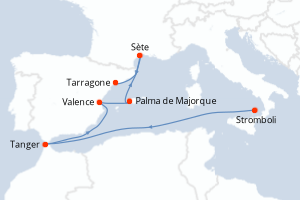 Itinéraire : Méditerranée & mers adjacentes