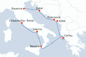Itinéraire : Méditerranée & mers adjacentes