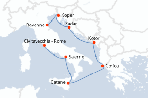 Itinéraire : Méditerranée & mers adjacentes