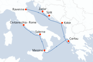 Itinéraire : Méditerranée & mers adjacentes