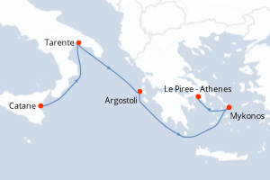 Itinéraire : Méditerranée & mers adjacentes