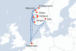 Itinéraire : Europe du Nord & Atlantique NE