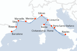 Itinéraire : Méditerranée & mers adjacentes