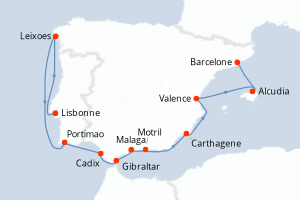 Itinéraire : Méditerranée & mers adjacentes
