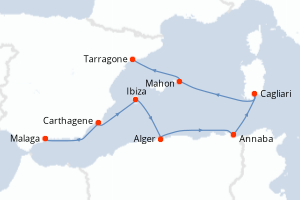Itinéraire : Méditerranée & mers adjacentes