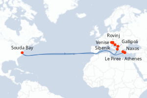 Itinéraire : Méditerranée & mers adjacentes