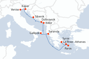Itinéraire : Méditerranée & mers adjacentes