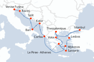 Itinéraire : Méditerranée & mers adjacentes