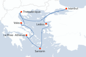 Itinéraire : Méditerranée & mers adjacentes