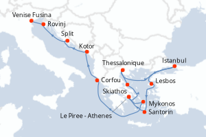 Itinéraire : Méditerranée & mers adjacentes