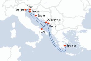 Itinéraire : Méditerranée & mers adjacentes