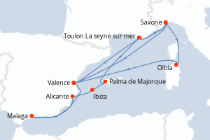 Itinéraire : Méditerranée & mers adjacentes