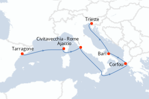 Itinéraire : Méditerranée & mers adjacentes