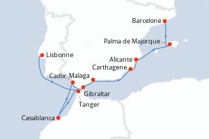 Itinéraire : Méditerranée & mers adjacentes