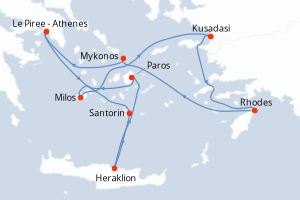 Itinéraire : Méditerranée & mers adjacentes