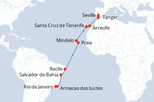 Itinéraire : Europe du Nord & Atlantique NE