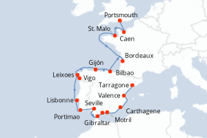 Itinéraire : Méditerranée & mers adjacentes