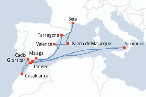Itinéraire : Méditerranée & mers adjacentes