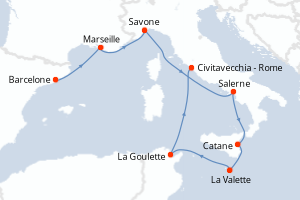 Itinéraire : Méditerranée & mers adjacentes
