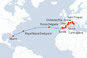 Itinéraire : Méditerranée & mers adjacentes