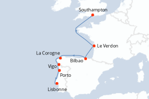 Itinéraire : Europe du Nord & Atlantique NE