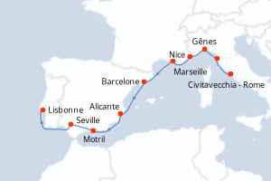Itinéraire : Méditerranée & mers adjacentes