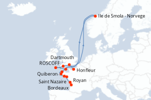 Itinéraire : Europe du Nord & Atlantique NE