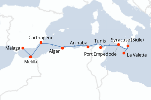 Itinéraire : Méditerranée & mers adjacentes