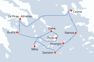 Itinéraire : Méditerranée & mers adjacentes