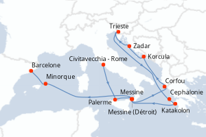 Itinéraire : Méditerranée & mers adjacentes
