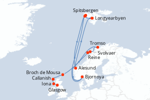Itinéraire : Europe du Nord & Atlantique NE