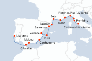 Itinéraire : Méditerranée & mers adjacentes