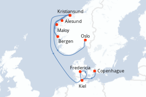 Itinéraire : Europe du Nord & Atlantique NE