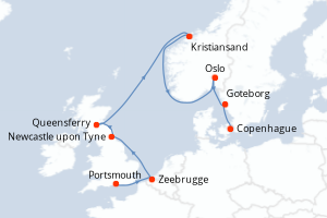 Itinéraire : Europe du Nord & Atlantique NE