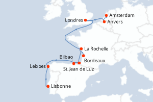 Itinéraire : Europe du Nord & Atlantique NE